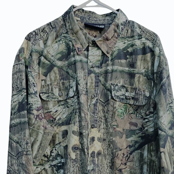 Mossy Oak Break Up Infinity Long Sleeve Button-Up Camouflage Shirt 2XL - Picture 3 of 9